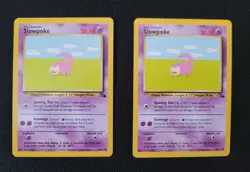 Private listing pokemon fossil red logo 3rd print 1999 2000 slowpoke 55/62 (2) - Image 1