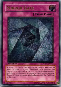 Yugioh Mirror Gate TAEV-EN063 1st Edition Ultimate Rare NM - Image 1