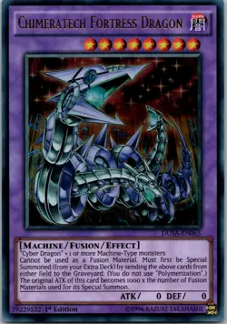 Yugioh Chimeratech Fortress Dragon DUSA-EN065 1st Edition Ultra Rare NM - Image 1