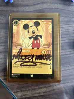 Autographed Lorcana Mickey Mouse True Friend (by Disney Character) - Image 2