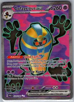 Cofagrigus ex 224/182 SV04: Paradox Rift - Pokemon Card - NM - Image 1