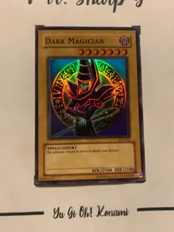 DARK MAGICIAN -SYE-001 ENGLISH Yu-Gi-OH! CARD SUPER RARE HOLO KONAMI TCG OCG - Image 3