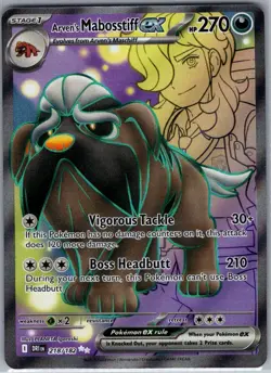 Arven's Mabosstiff ex 218/182 SV10: Destined Rivals - Pokemon Card - NM - Image 1