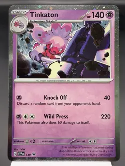 Tinkaton SVP140 - Holo Promo - Scarlet & Violet Pokemon Card NM - Image 1