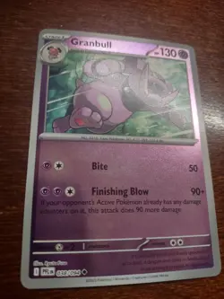 Pokemon TCG Granbull 38/94 ME2 Phantasmal Flames Reverse Holo NM Pokemon Card - Image 1