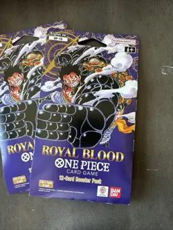 Lot of (2) Sealed One Piece TCG OP-10 Royal Blood Sleeved Booster Packs - Image 1