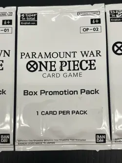 One Piece OP-01 Romance Dawn + OP-02 Paramount War Box Promotion Packs Sealed - Image 3