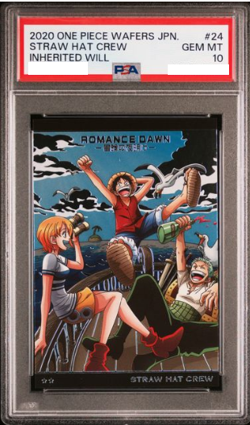 PSA 10 ONE PIECE WAFERS JAPANESE INHERITED WILL #24 STRAW HAT CREW 2020 - Image 1