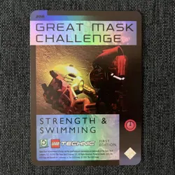 LEGO Bionicle TCG Quest For The Masks #208 CHALLENGE CARD 1st Edition FOIL - Image 1