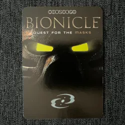 LEGO Bionicle TCG Quest For The Masks #208 CHALLENGE CARD 1st Edition FOIL - Image 2