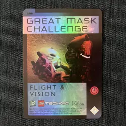 LEGO Bionicle TCG Quest For The Masks #206 CHALLENGE CARD 1st Edition FOIL - Image 1