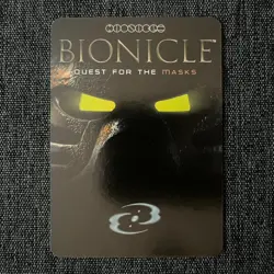 LEGO Bionicle TCG Quest For The Masks #206 CHALLENGE CARD 1st Edition FOIL - Image 2