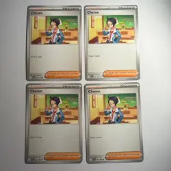 4x Cheren Pokemon Trainer Cards - Mixed Sets - Near Mint - Image 1
