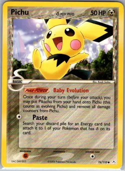 Pichu (Delta Species) 76/110 Non Holo Holon Phantoms - Pokemon Card - NM - Image 1