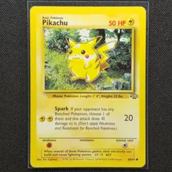 Pikachu - 60/64 - Common - Jungle Set - Pokemon Card - LP - Image 1