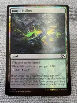 MTG - Jungle Hollow - FOIL - Aetherdrift - Near Mint - Non-Basic Land - Image 1