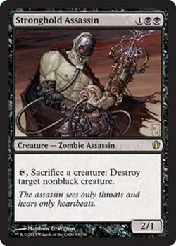 MTG Stronghold Assassin, Commander 2013, Moderately Played, English - Image 1