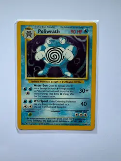 Pokemon Cards Poliwrath 13/102 Holo Base Set Unlimited WOTC Rare LP - Image 1