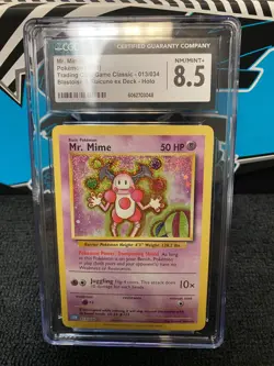 Pokemon Mr. Mime 013/034 Trading Card Game Classic Holo CGC 8.5 NM Mint+ - Image 1