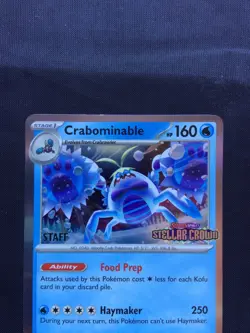 Pokemon: Stellar Crown Staff Prerelease Promo: Crabominable 134 - Image 2