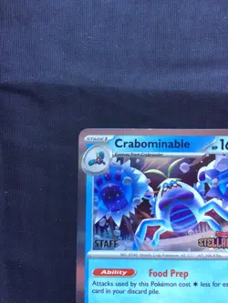 Pokemon: Stellar Crown Staff Prerelease Promo: Crabominable 134 - Image 3