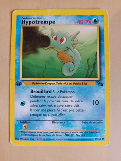 Carte Pokemon Hypotrempe 49/62 Edition 1 - Fossile - FR - - Image 1