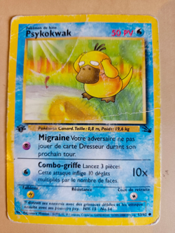 Carte Pokemon Psykokwak 53/62 Edition 1 / Fossile / Wizards FR - Image 1