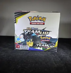 Team Up - Pokemon Sun & Moon TCG - EMPTY Display Booster Box B - Image 1