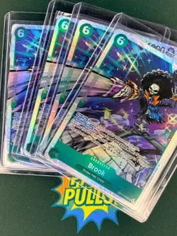 (4x) Brook SR OP15-032 Super Rare Adventure on Kami's Island Play Set One Piece - Image 1