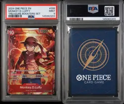 2024 ONE PIECE PROMOS TREASURE BOOSTERS SET #006 MONKEY D. LUFFY PSA 9 MINT - Image 3