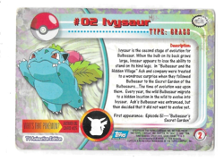 Ivysaur #2 Topps Trading Cards Series 1 Pokemon Light Played - Image 2