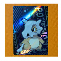 Pokemon Cubone #014 Foil Card Ground Type Standard Size Pokemon TCG Card Stock - Image 1