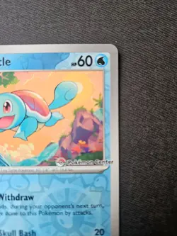 Squirtle Reverse Pokemon Center Stamped Promo 007/165 Pokemon Card NM - Image 3