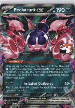 Pecharunt ex 039/064 NM Prize Pack Play! STAMP Series 6 Pokemon NM Card - Image 1