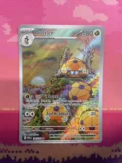 Pokemon Card Dottler 184/182 Illustration Rare Paradox Rift Near Mint - Image 1