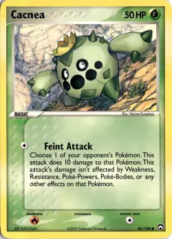 Cacnea 46/108 Power Keepers Pokemon Card TCG - Image 1