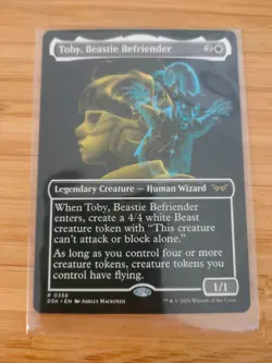 MTG Toby, Beastie Befriender (Borderless) 0356 Duskmourn M/NM Free UK P&P - Image 1
