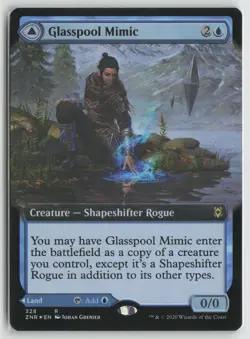 Glasspool Mimic (Extended Art) LP Foil Zendikar Rising Magic: The Gathering - Image 1