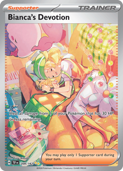 Pokemon TCG Bianca's Devotion 209/162 Full Art Ultra Rare Temporal Forces NM/M - Image 1