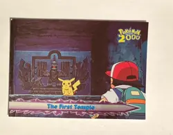 Topps Pokemon the Movie 2000 #32 The First Temple Foil Holo - Image 1