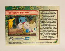 2000 Topps Pokemon The Movie 2000 Exeggcute Plus One #6 - Image 2