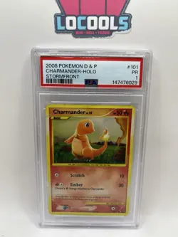 2008 POKEMON DIAMOND & PEARL STORMFRONT #101 CHARMANDER-HOLO PSA 1 - Image 1
