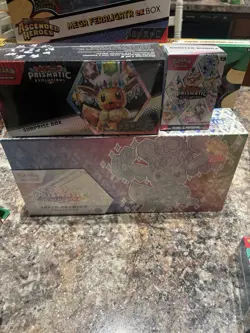 Pokemon TCG Prismatic Evolutions Bundle Lot - SPC + Bundle + Surprise Box - Image 1