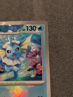 Pokemon Vaporeon 022/131 Prismatic Evolutions Master Ball Pattern NM - Image 4