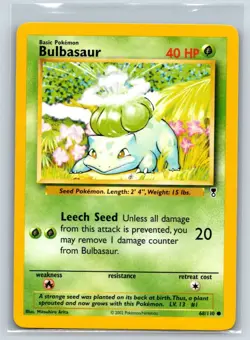 Bulbasaur 68/110 Common Legendary Collection Pokemon Lightly Played - Image 1