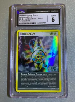 2006 Pokemon Double Rainbow Energy EX Crystal Guardians #88 Rev Holo CGC 6 TCG - Image 1