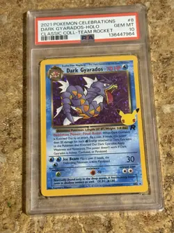 2021 Pokemon Celebrations Dark Gyarados Holo #8/82 PSA GEM MT 10 - Image 1