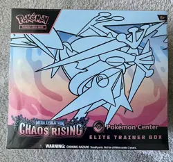 Chaos Rising Pokemon Center Elite Trainer Box Factory Sealed Brand New - Image 1