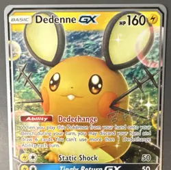 Pokemon TCG Dedenne GX 57/214 Ultra Rare Holo World Championship 2019 160 HP Eng - Image 4