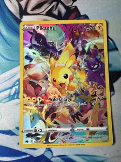 Pokemon TCG Pikachu (Secret) 160/159 SWSH: Crown Zenith Holo Read Description - Image 1